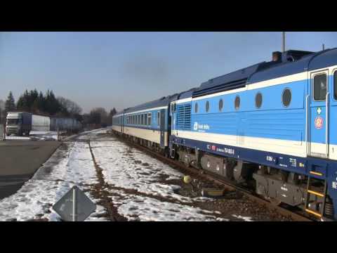 Lokomotiva řady 754 062-8 na Rx 889 Jan Amos Komenský.