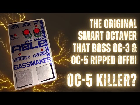 Able Bassmaker Smart Octave Pedal Demo | Boss OC-5 Alternative