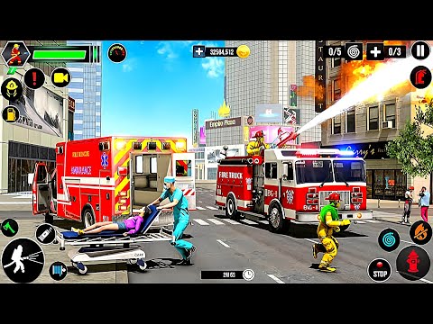 Emergency Ambulance Rescue Simulator 3D - Real Multi-Storey Cars Driver - Android GamePlay