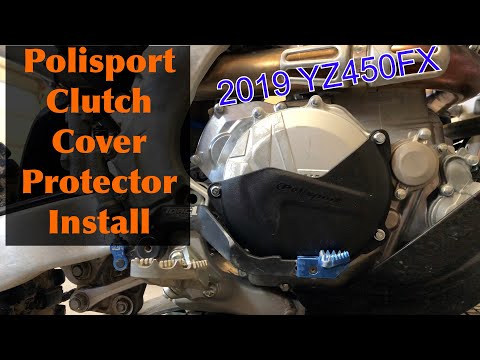 Polisport Clutch Cover Protector Install 2019 YZ450FX