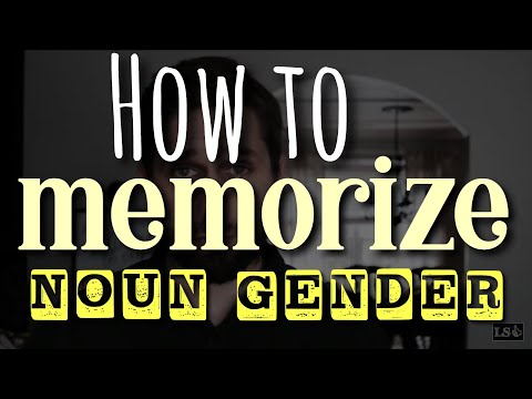 Learning a language with grammatical genders? Here‘s a tip.