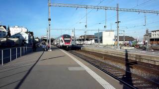 preview picture of video 'Der neue Stadler RABe 511 001 auf Testfahrt in Romanshorn'