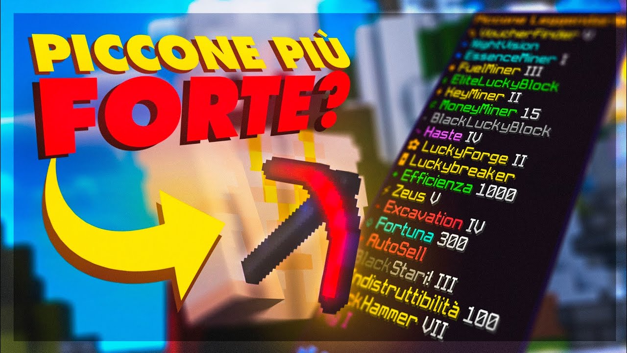 Il piccone più FORTE di Minecraft