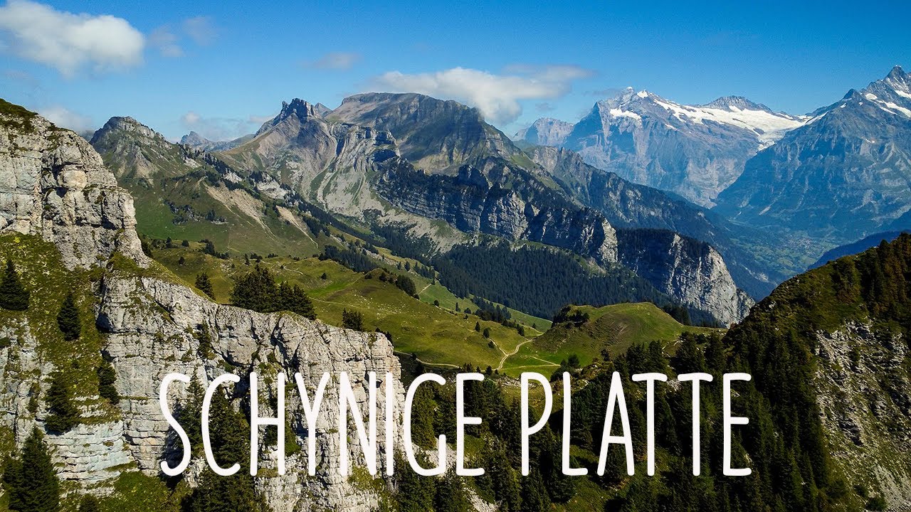 Behold the breathtaking aerial panorama of Schynige Platte!