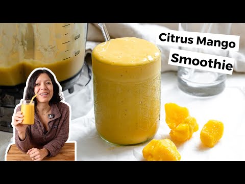 Orange Mango Smoothie | Bright, Refreshing & Immune-Boosting Drink 🍊🥭