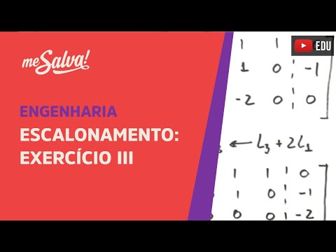 Me Salva! ALG08 - Álgebra Linear - Escalonamento: Exercício 3