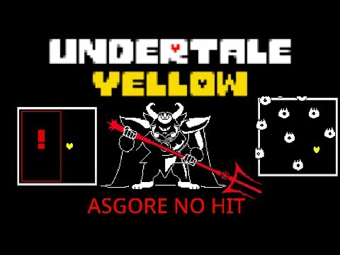 (NO HIT) Undertale Yellow - ASGORE (Flawed Pacifist Final Boss)
