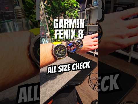 These watches look stunning - Garmin Fenix 8, all sizes comparison #garmin #smartwatch
