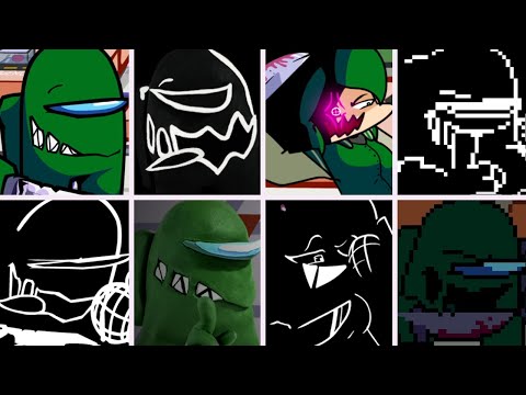 Lights Down but everytime it's Green Impostor turn a Different Skin Mod is used - FNF