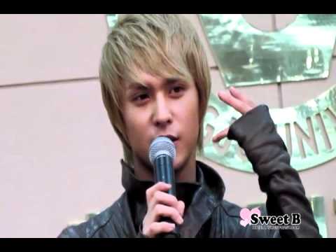 [FANCAM] BEAST (비스트) #2 Dongwoon - Special Lecture @ CheongJu Univ Lecture 110412