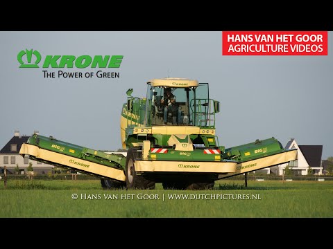 Krone Big M 450 + Big X 680 at Grass silage demo, Dronten - Voederwinningsdemonstratie - Abemec