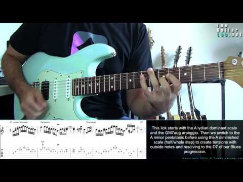 Free Blues Fusion Licks/Tab  -  TheGuitarLab.net  -