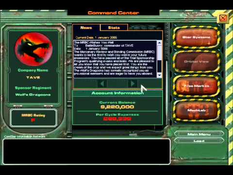 Let's play Mechwarrior 4 Mercenaries part 1