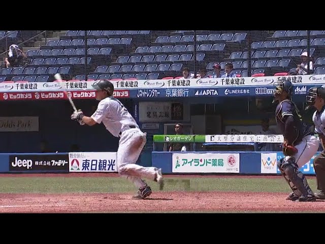 【ファーム】今日はバックスクリーン弾!! マリーンズ・安田 2試合連続となる2ランホームラン!! 2018/7/20 M-S(ファーム)