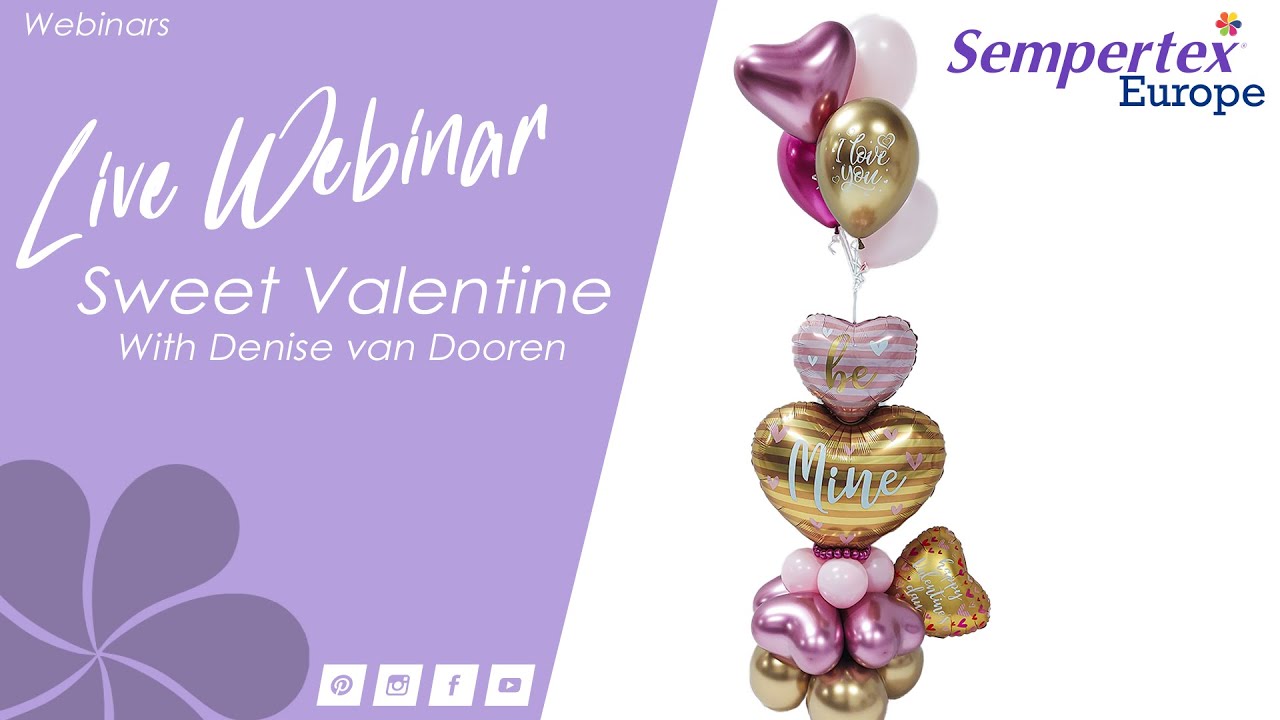 Create this Sweet Valentine Balloon Bouquet | Live Webinar