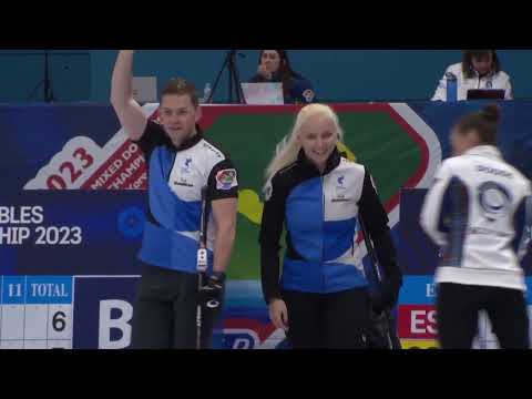 #wmdcc2023 Freeze:100%! Kaldvee/Lill (EST) steals the win from 2021 champions Dodds/Mouat (SCO)!