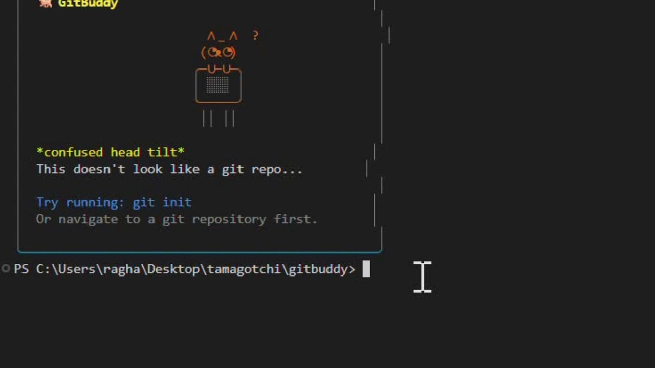 Watch git-pet in action