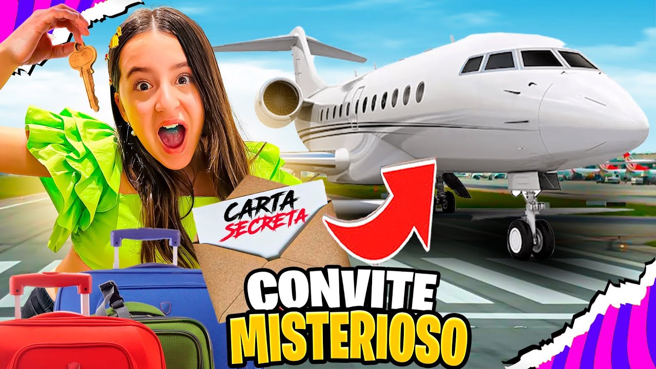 RECEBI UM CONVITE MISTERIOSO PARA UMA VIAGEM SECRETA !! MARCELA JARDIM