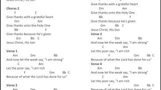 Give Thanks   Henry Smith Chords