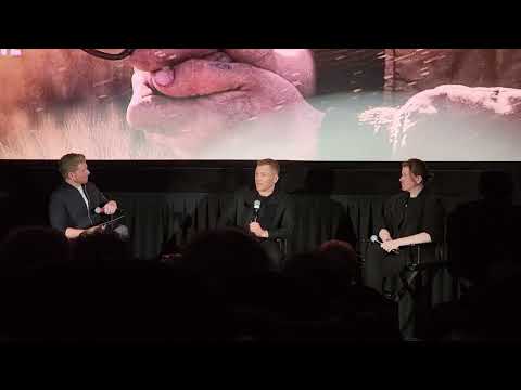 Taron Egerton and director Nick Rowland praising John Carroll Lynch in #SheRidesShotgun