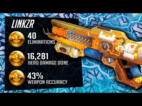 LiNkzr Soldier 76 and Ashe gameplay! 40 elims! [ Overwatch Season 30 Top 500 ]