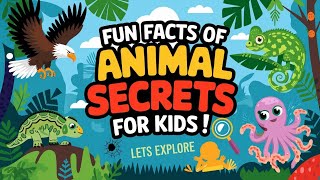 Fun Facts of Animals🦅🐙🕷️ Survival Secrets for kids  — Animals for Kids— Educational Video