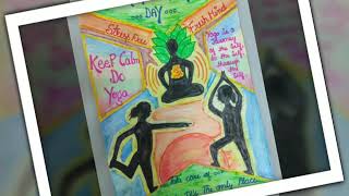preview picture of video 'Yoga day poster making competition in KV Subathu 2018'