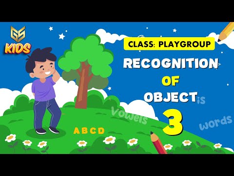 Let's learn the name of 10 objects 3 - Playgroup (English) Gyansrota Kids