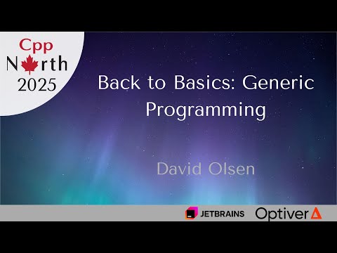 (Lightning Talk) David Olsen - Back to Basics: Generic Programming