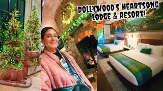 Dollywood’s HEARTSONG LODGE &amp; RESORT 2025!🎶 Full Hotel &amp; Room Tour!🖤 + Christmas Decorations!🎄