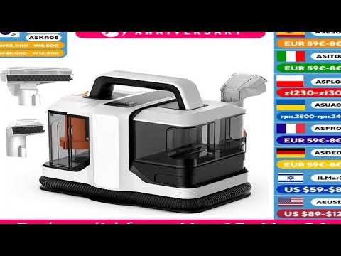 ZCWA W05 Handheld Carpet Cleaner 750W Handheld 15Kpa Corded Spot Clean Machine Wet Fabric