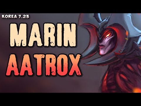 MaRin plays Aatrox top v Rumble matchup - Korean SoloQ patch 7.23