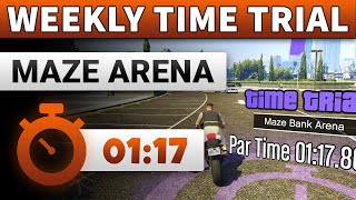 GTA 5 Time Trial This Week Maze Bank Arena | GTA ONLINE WEEKLY TIME TRIAL MAZE BANK ARENA (01:17)