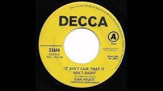 Jean Pruett - It Ain&#39;t Fair That It Ain&#39;t Right
