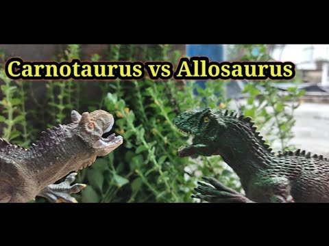 Carnotaurus vs Allosaurus- Jurassic World Dominion - Toy Fight