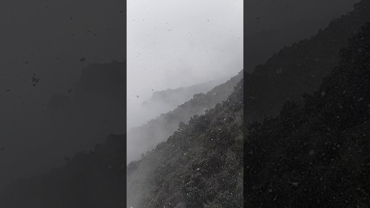 Schneefall in Barcelona
