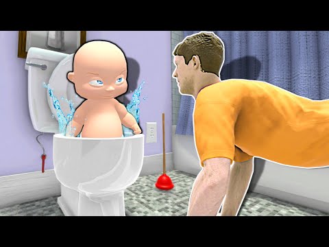 Baby Gets FLUSHED Down the Toilet! - Who's Your Daddy 2 Multiplayer