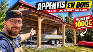 Je construis un APPENTIS en bois de 21 m² pour moins de 1 000 € !