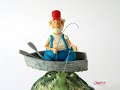 Fisherman Row Boat Cake Topper Tutorial