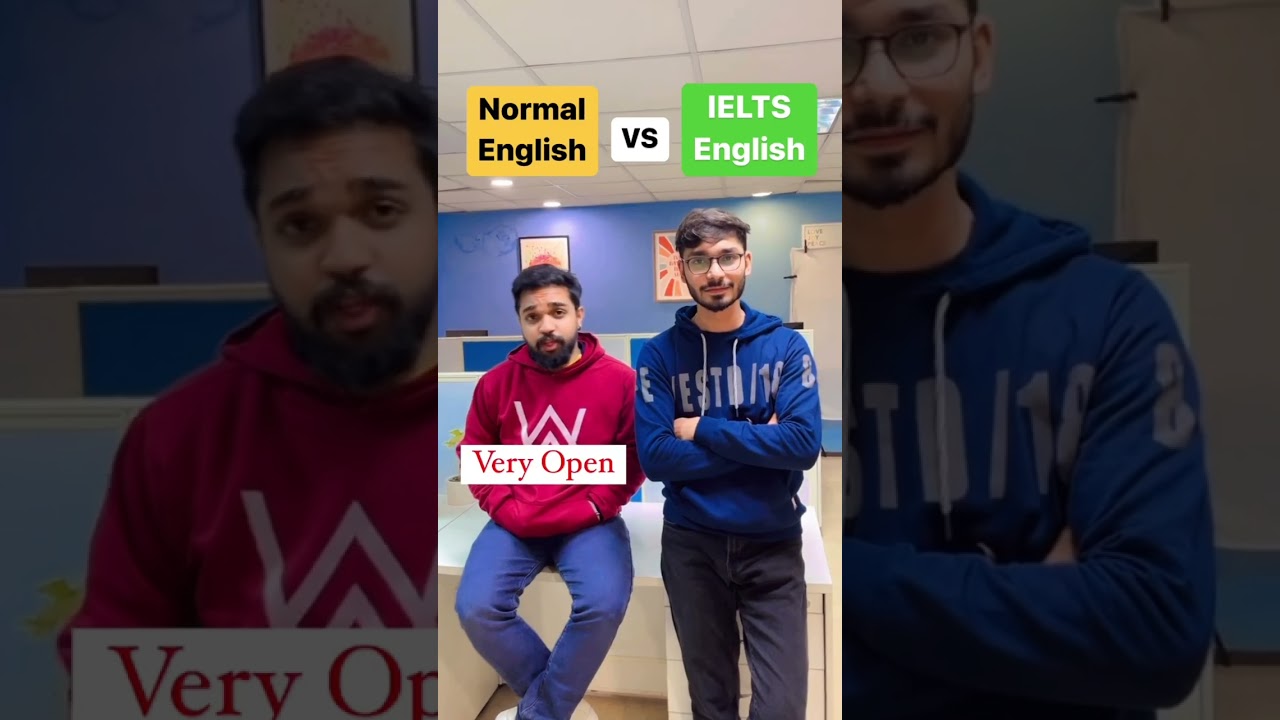Normal English vs IELTS English  #studyabroad  #shorts
