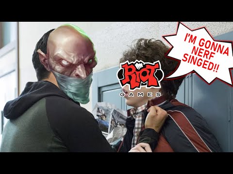 I BULLIED A RIOT EMPLOYEE WITH SINGED AND GOT HIM NERFED AGAIN! - League of Legends