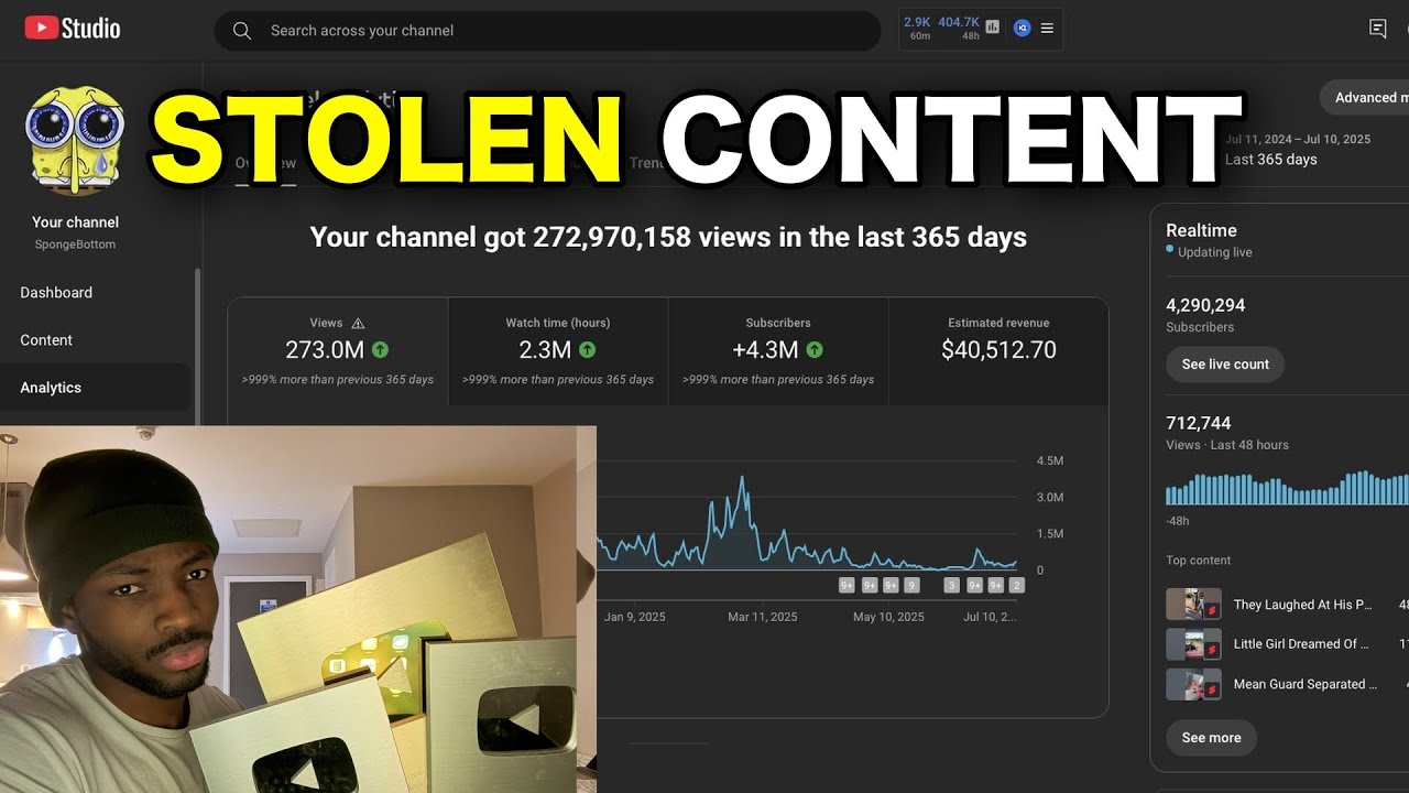 $40,512 with 1 faceless shorts channel by stealing content [FULL COURSE]