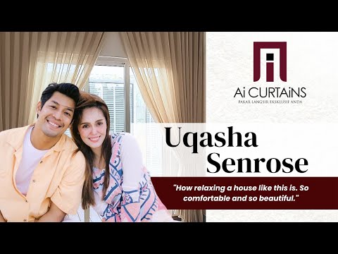 Elegant & Eksklusif – Curtain Installation in Celebrity Uqasha Senrose's House From AI Curtains