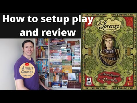 How to setup play and review Lorenzo il Magnifico big box by AmassGames 