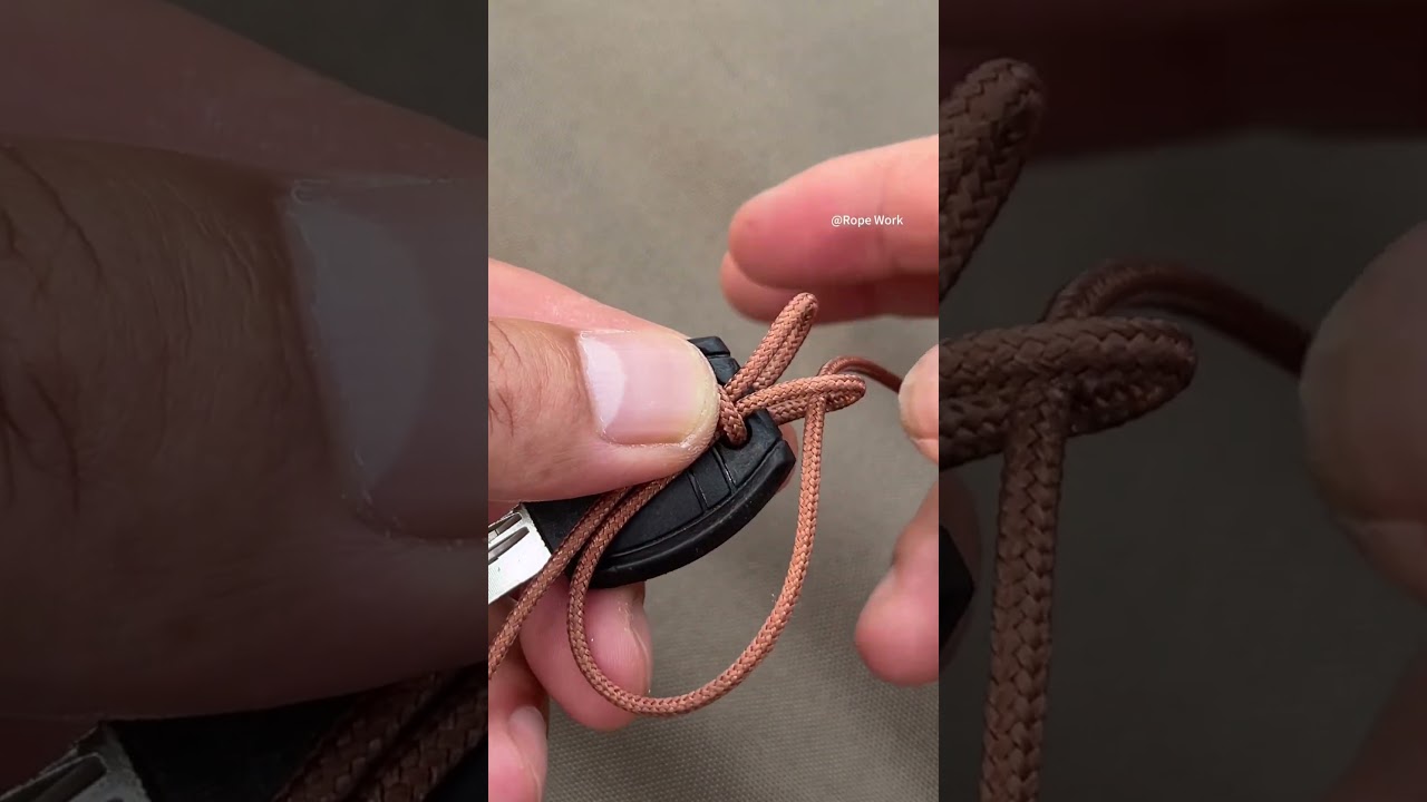 Simple and convenient paracord keychain!