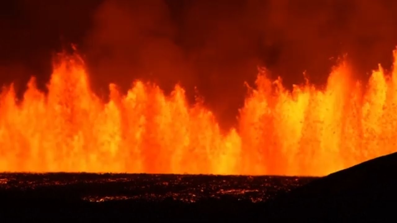 Sundhnúkur volcano erupts in Iceland | WATCH
