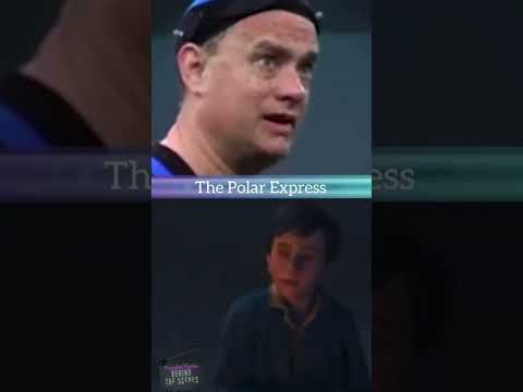 Behind the Voices of Tom Hanks in ‘The Polar Express’ 🍿🎬 #shorts