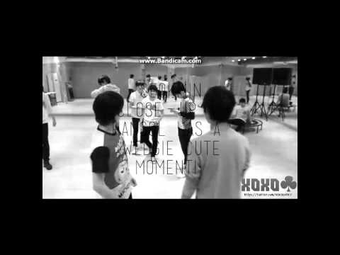 130410 SEVENTEEN Seokmin close-up + Hansol has a wedgie cute moment