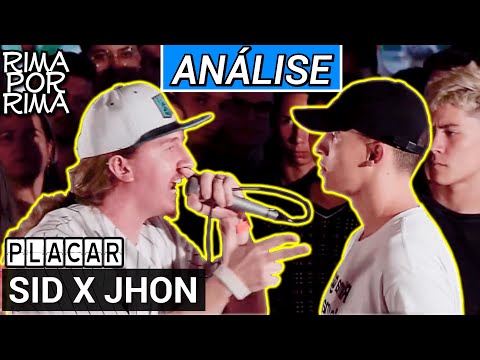 SID x JHON | 4ª Batalha dos Amigos | ANÁLISE - Rima por Rima