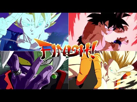 DBFZ - All Dramatic Finishes And Special Intros | Anime Outfit Accurate(Japanese Audio)